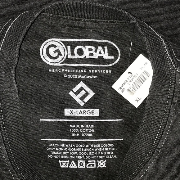 Ozzy Osbourne XL Faded Black Global T-Shirt - Picture 4 of 4